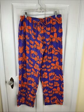 Natori Floral Cotton Pajama Pants Large